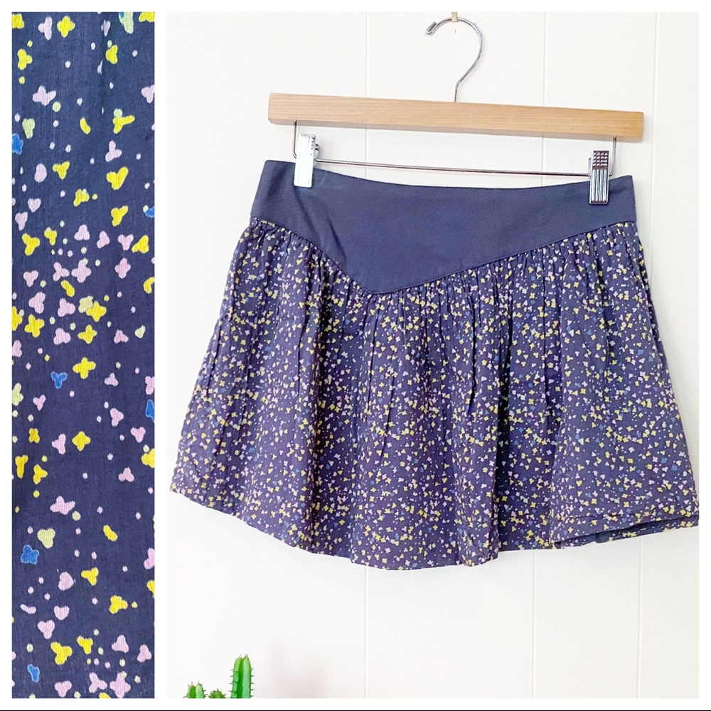 ❌SOLD❌Lux Y2K Asymmetrical Floral Mini Skirt